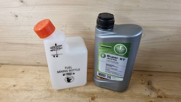 2-Takt Öl mineralisch 1 Liter Dosierflasche Kettensägenöl