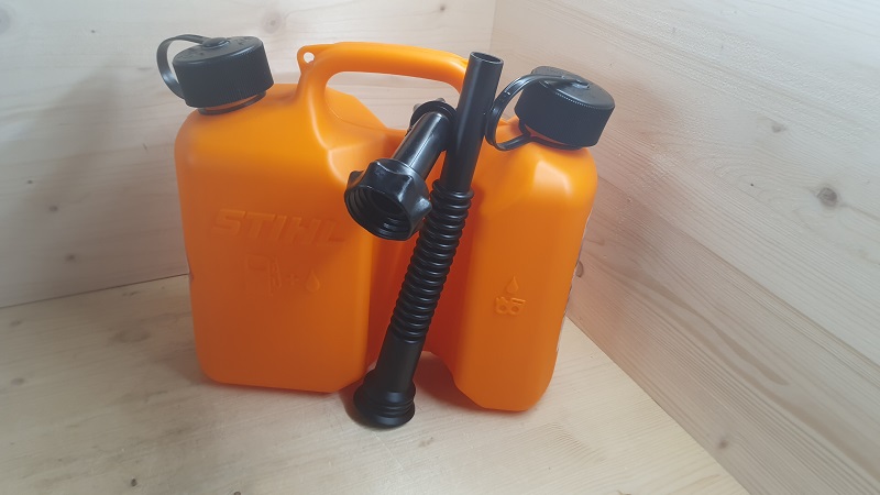 Stihl Kombi Kanister mit Einfüllsystem f. Benzin & Öl orange